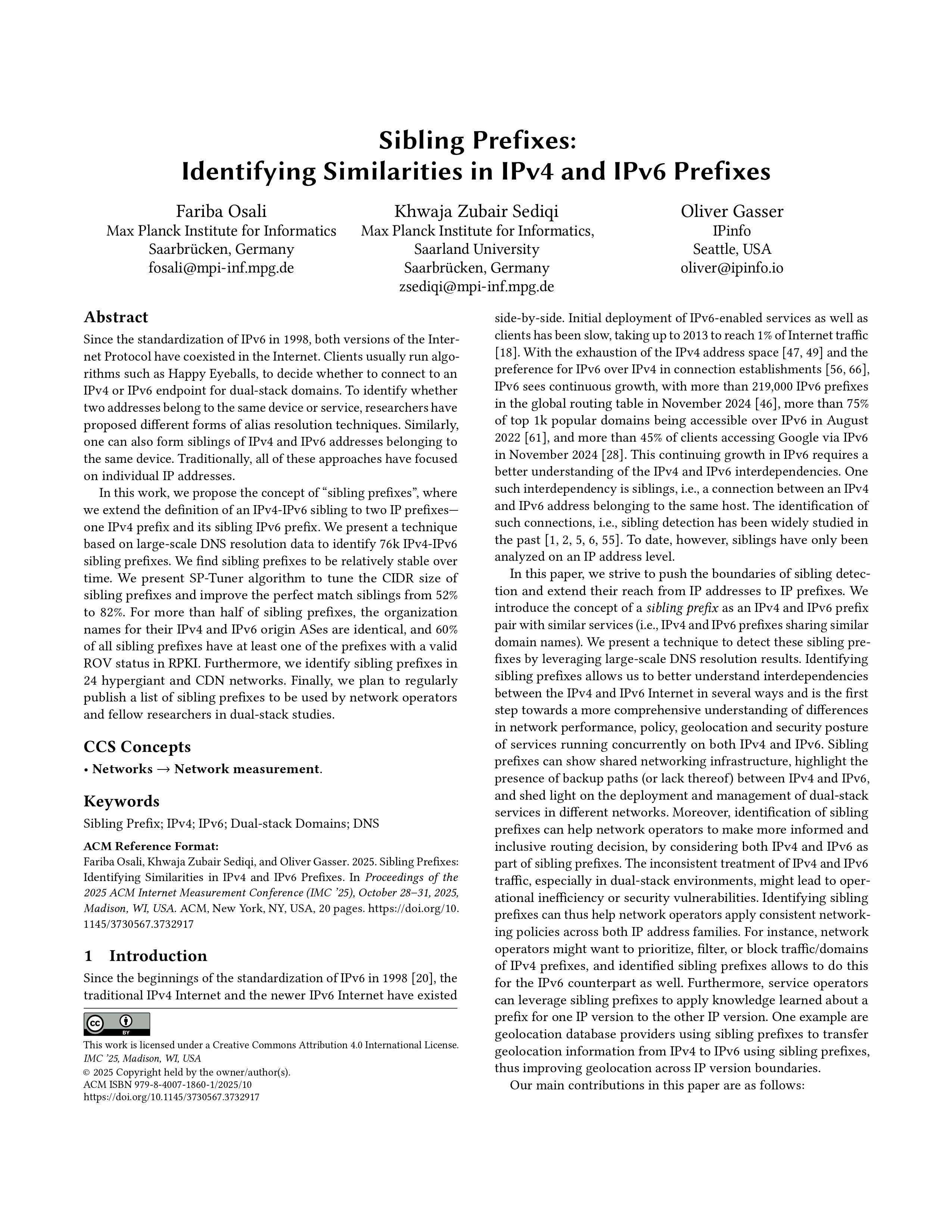 Download paper: Sibling Prefixes: Identifying Similarities in IPv4 and IPv6 Prefixes